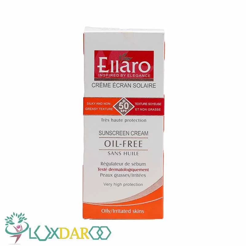 کرم ضد آفتاب پوست چرب بدون رنگ الارو SPF50