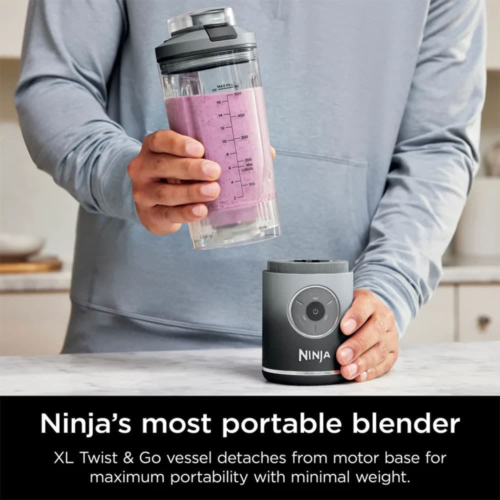 شیکر و مخلوط کن برند نینجا مدل Ninja Blast Max Portable Blender BC251 – مشکی — تصویر ۳