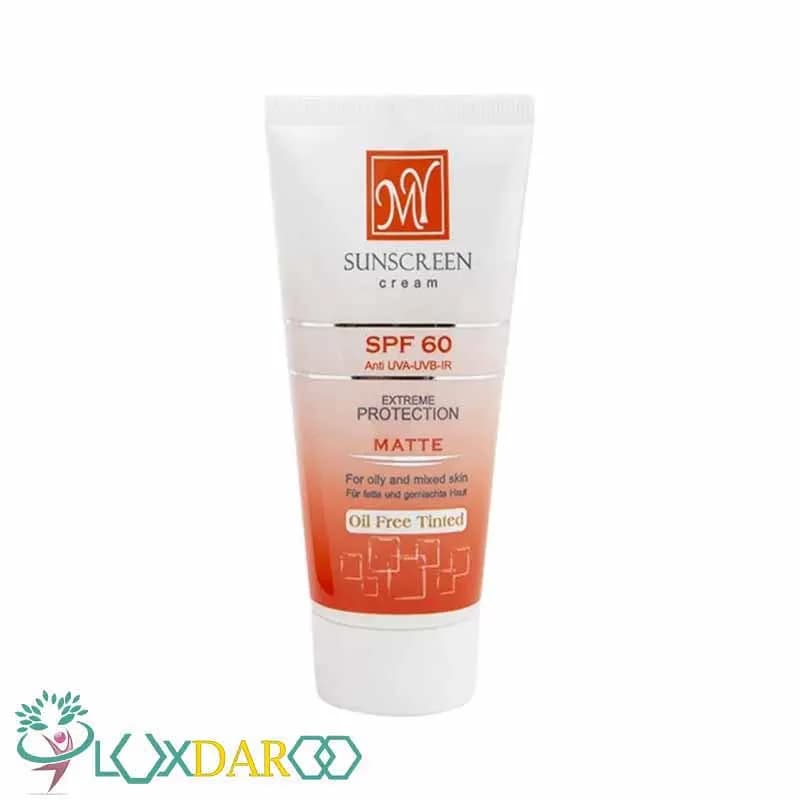 کرم ضد آفتاب فاقد چربی کرم پودری رنگی مای SPF60