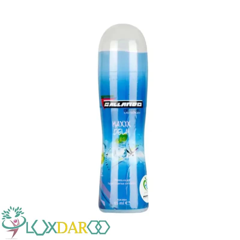 ژل تاخیری حاوی لیدوکائین مدل maxxx delay عصاره نعناع گالاردو