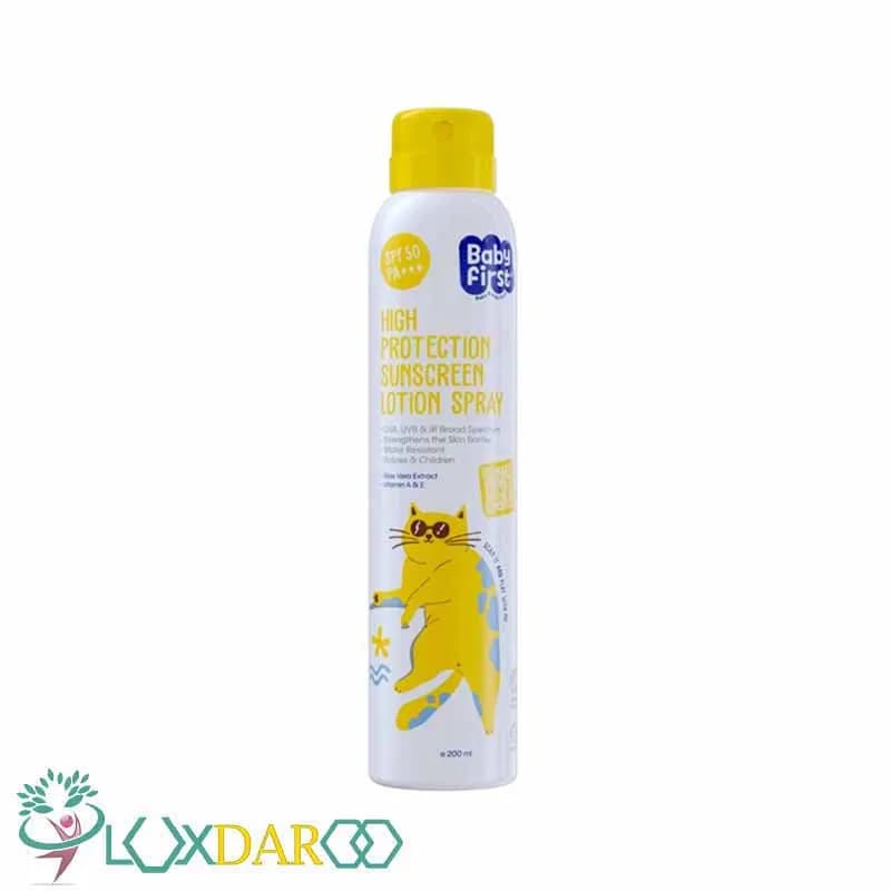 اسپری لوسیون ضد آفتاب کودکان بیبی فرست SPF50