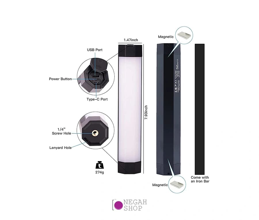 باتوم لایت لاکسیو Luxceo P200 — تصویر ۳