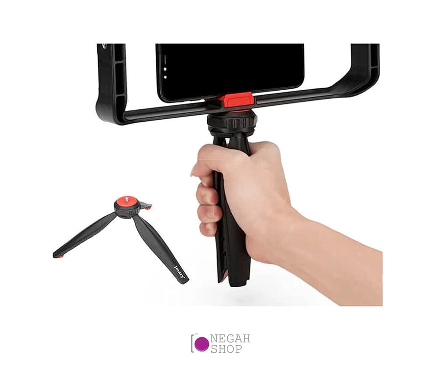 سه پایه به همراه کیج موبایل جیماری Jmary MT-33 — تصویر ۵