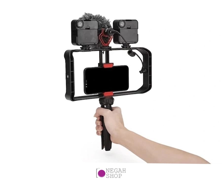 سه پایه به همراه کیج موبایل جیماری Jmary MT-33 — تصویر ۴