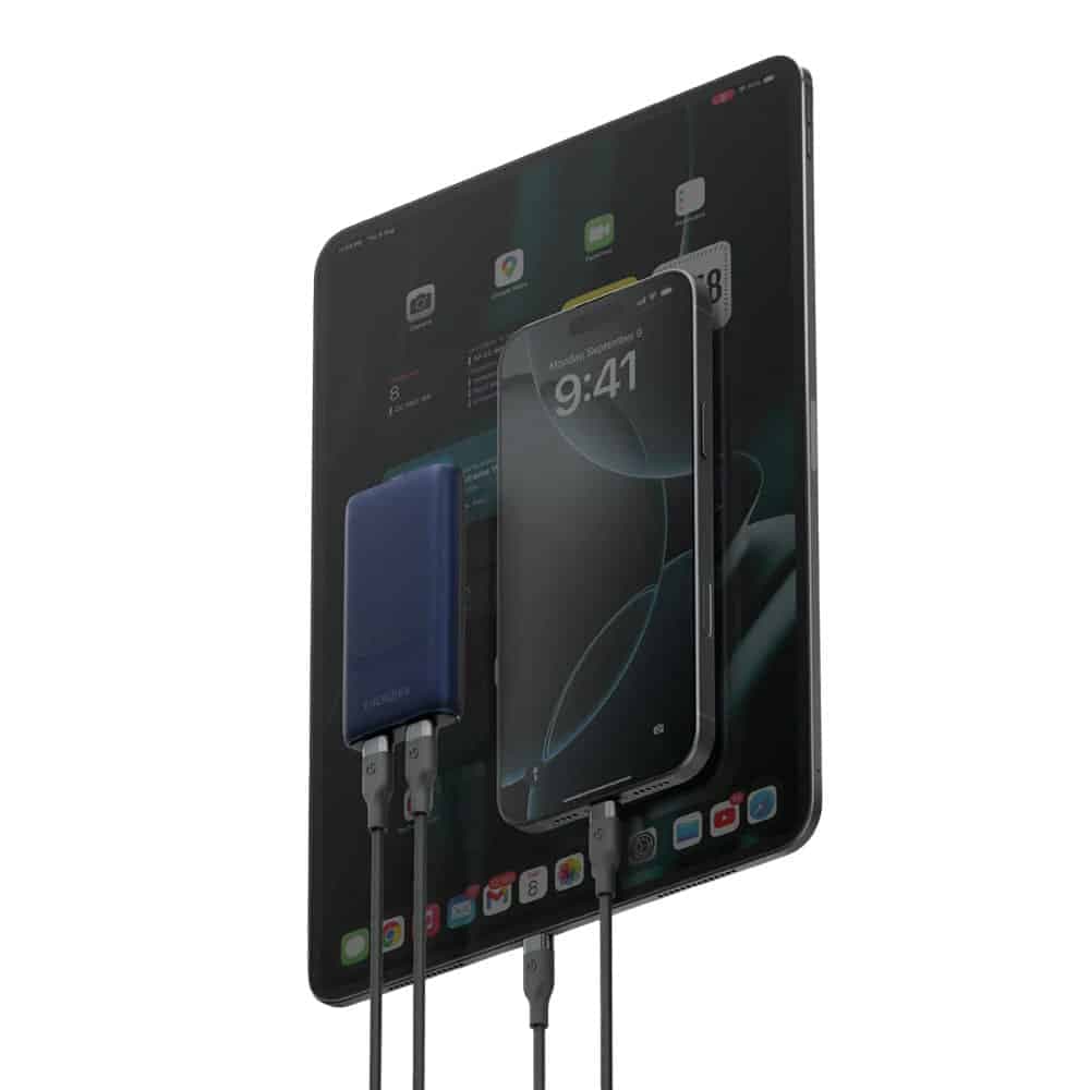 شارژر دیواری باریک ۶۵ وات برند انرژیا مدل Energea TravelWorld Edge 65 – رنگ آبی — تصویر ۳