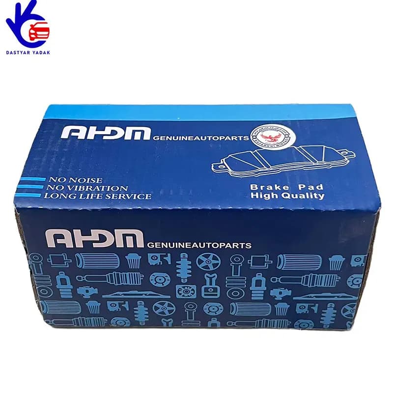 لنت ترمز جلو تیبا -ریو 5 میل با شیم لاستیکی (کره ای) AHDM — تصویر ۴