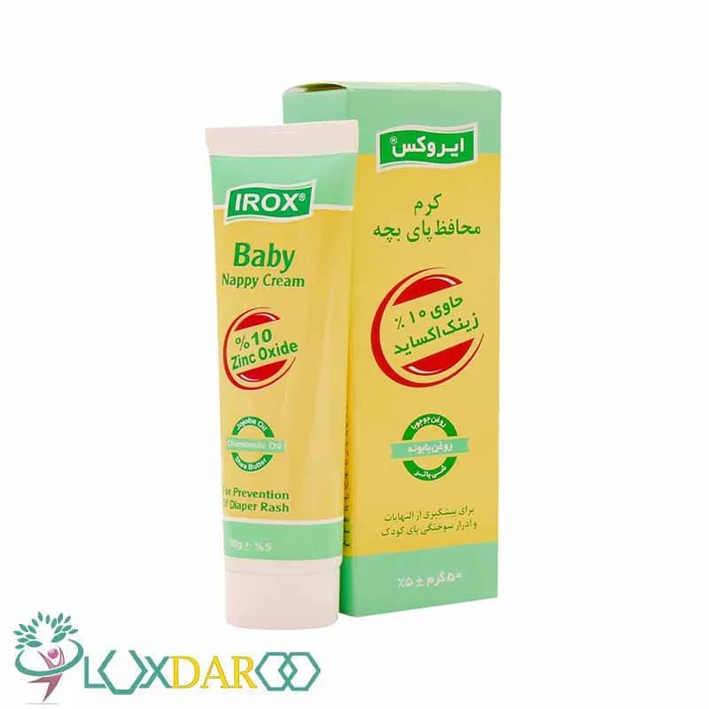 کرم محافظ پای ایروکس حاوی زینک اکساید 10 درصد 50 گرم