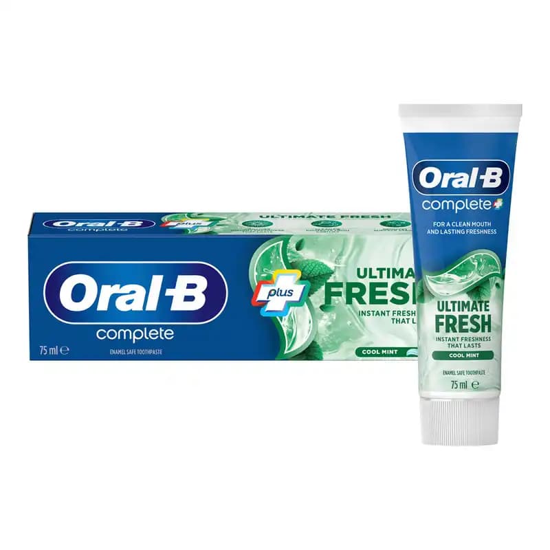 خمیر دندان اورال بی کامپلیت پلاس Oral-B مدل Ultimate Fresh حجم 75 میلی لیتر اصل — تصویر ۲