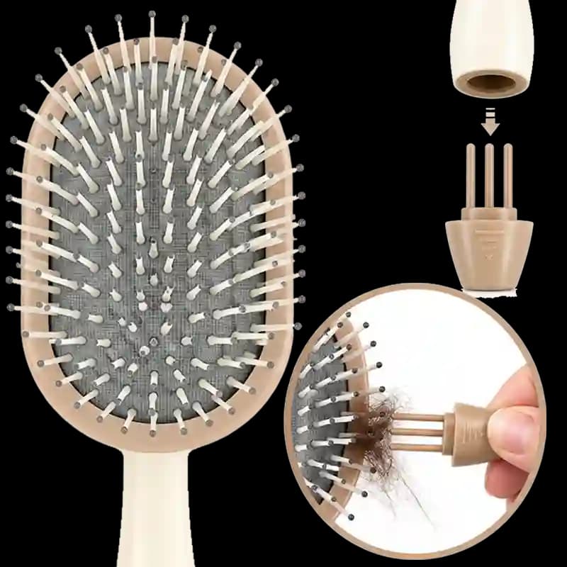 برس مو تخت طرح بیضی بالشتک دار Air Cushion مناسب استفاده روزانه — تصویر ۲