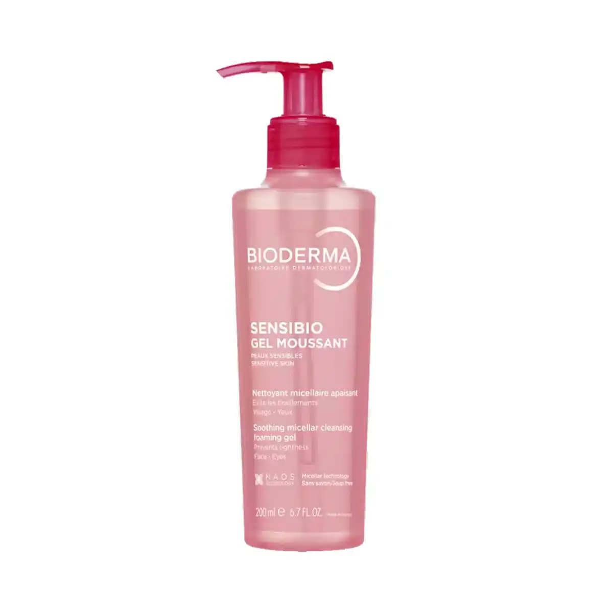ژل شستشوی صورت بایودرما مدل Sensibio Gel Moussant مناسب پوست حساس اصل