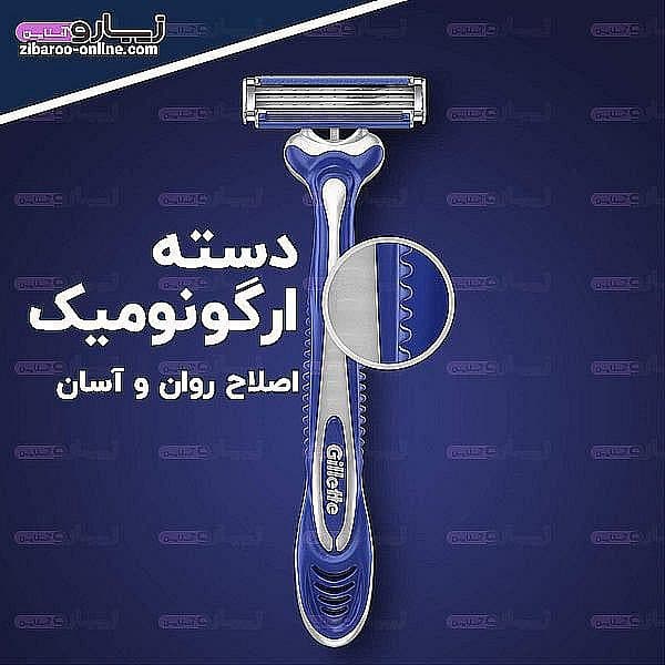 خودتراش ژیلت مدل BLUE3 بسته 3عددی اصل — تصویر ۲
