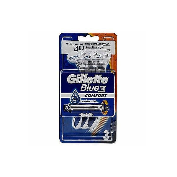 خودتراش ژیلت مدل BLUE3 بسته 3عددی اصل