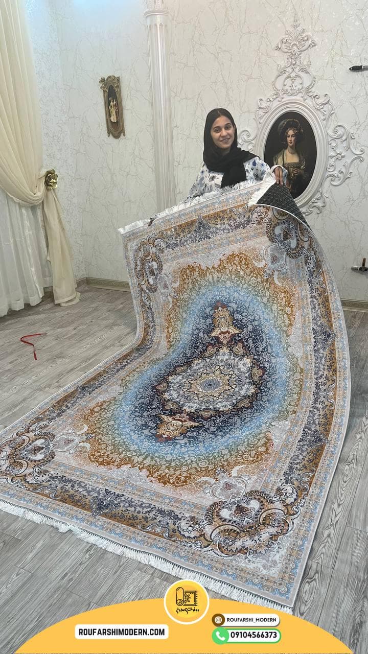 فرشینه نمدی رویه مخمل با نمد 1000 گرم | لوکس و با دوام RH 0790 — تصویر ۲
