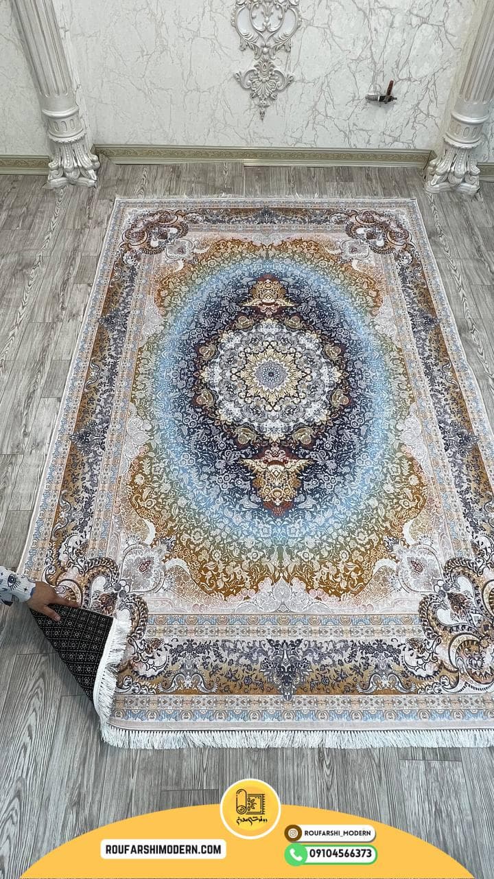 فرشینه نمدی رویه مخمل با نمد 1000 گرم | لوکس و با دوام RH 0790 — تصویر ۴