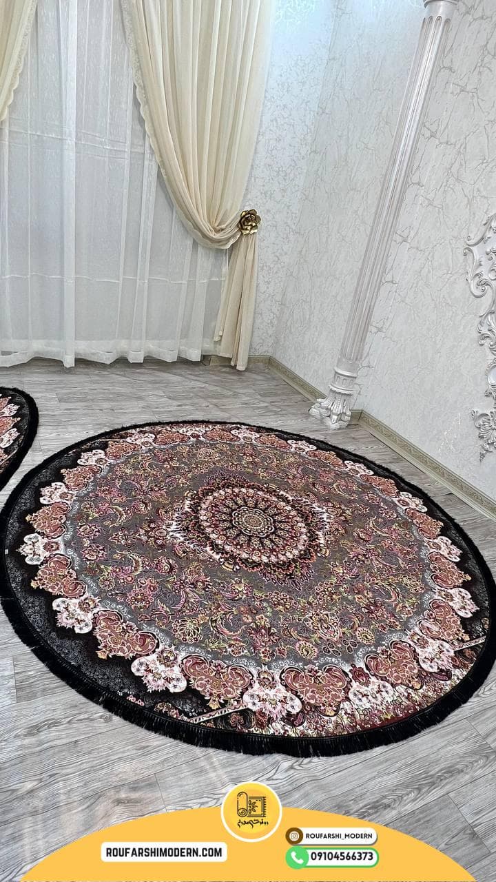 فرشینه نمدی رویه مخمل با نمد 1000 گرم | لوکس و با دوام RH1171 — تصویر ۲