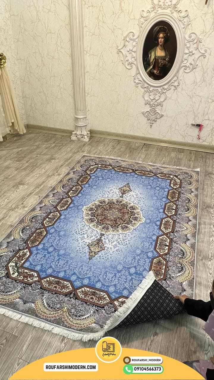 فرشینه نمدی رویه مخمل با نمد 1000 گرم | لوکس و با دوام RH 0316 — تصویر ۴