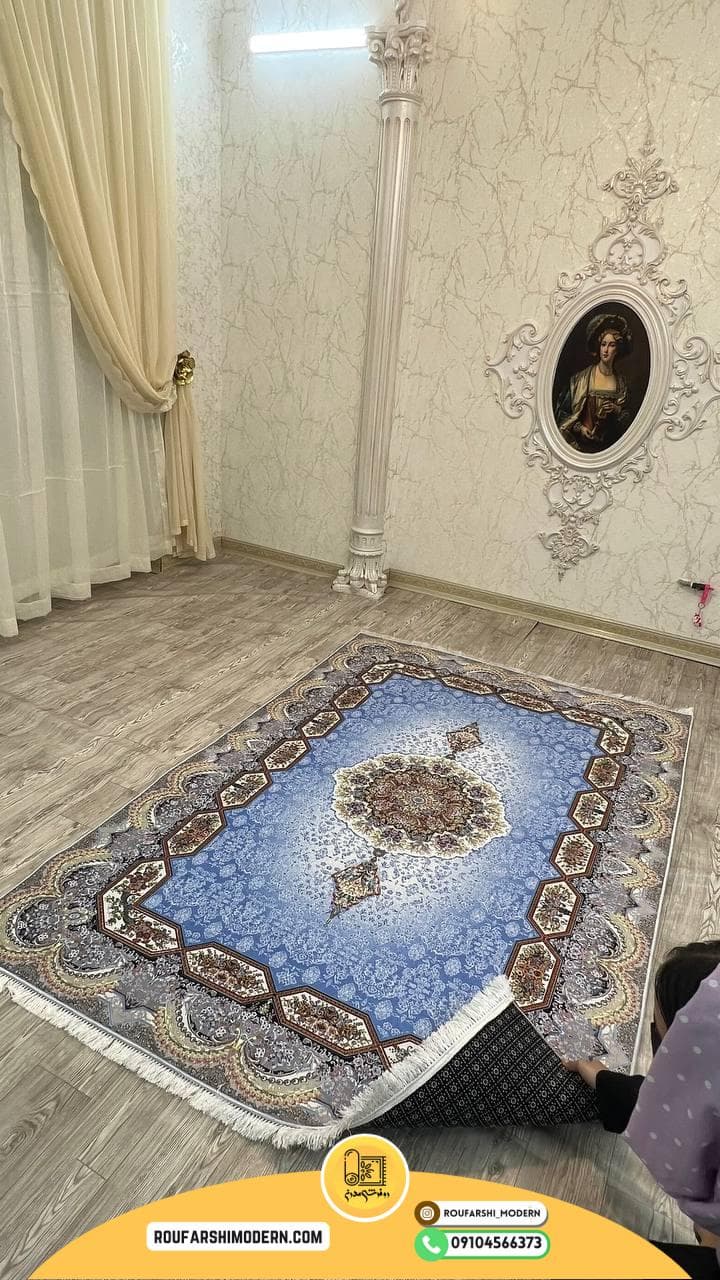 فرشینه نمدی رویه مخمل با نمد 1000 گرم | لوکس و با دوام RH 0316 — تصویر ۳