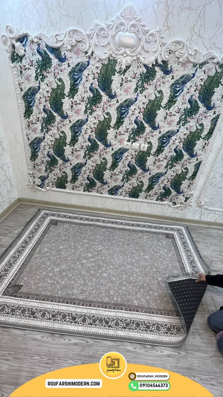 فرشینه نمدی رویه مخمل با نمد 1000 گرم | لوکس و با دوام RH 1850 — تصویر ۷