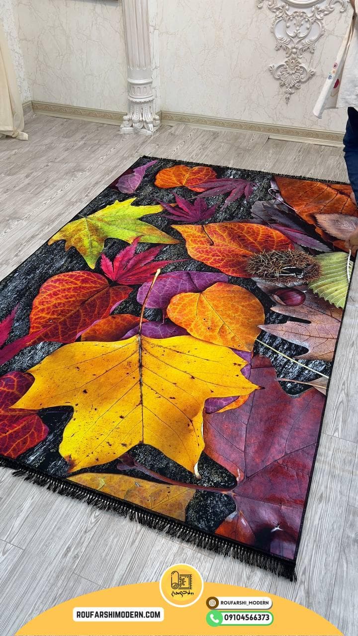 فرشینه نمدی رویه مخمل با نمد 1000 گرم | لوکس و با دوام RH2253 — تصویر ۴