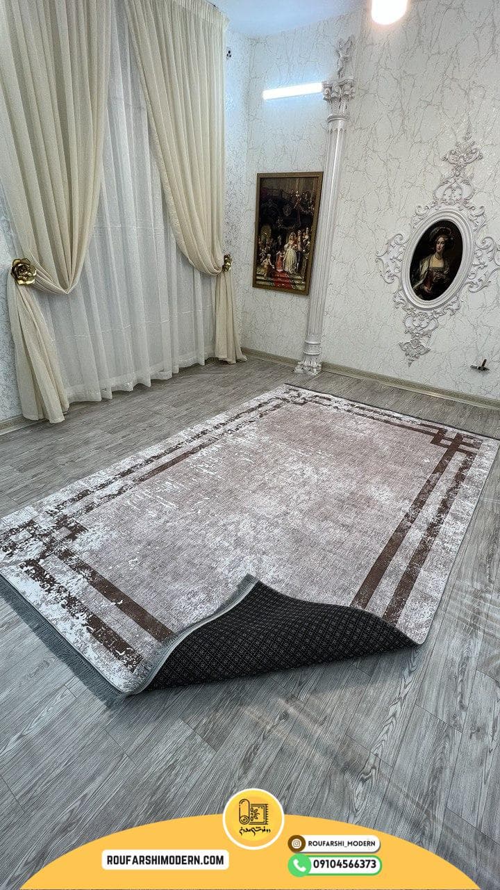 فرشینه نمدی رویه مخمل با نمد 1000 گرم | لوکس و با دوام کدRH 2066 — تصویر ۴