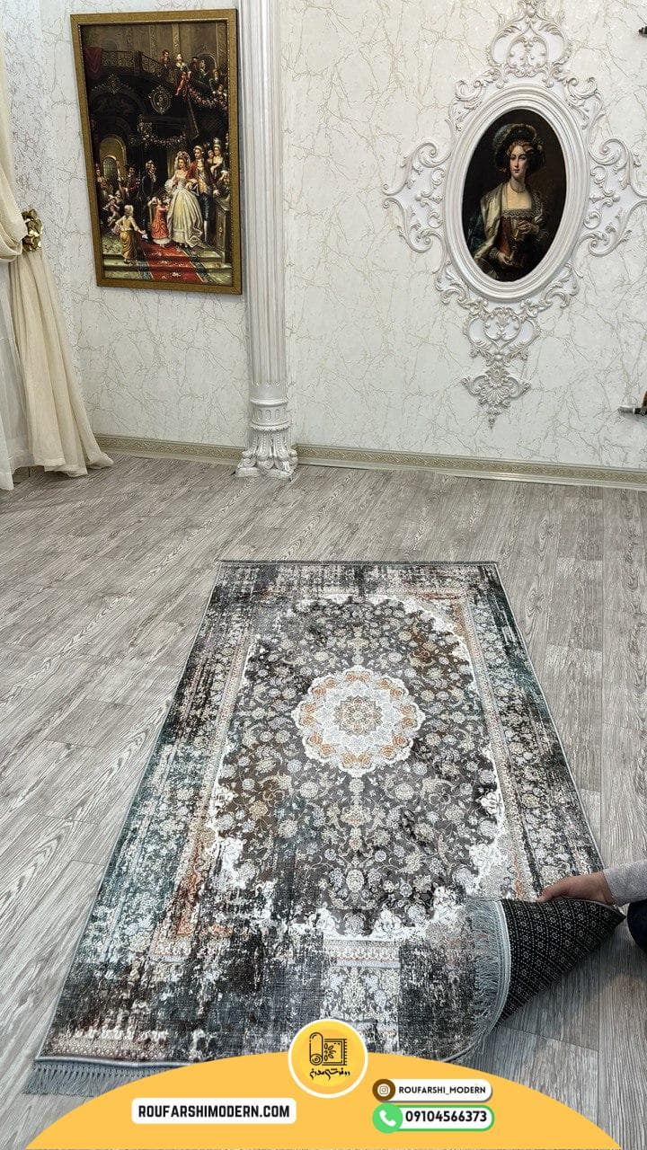 فرشینه نمدی رویه مخمل با نمد 1000 گرم | لوکس و با دوام کد RH 1648 — تصویر ۳