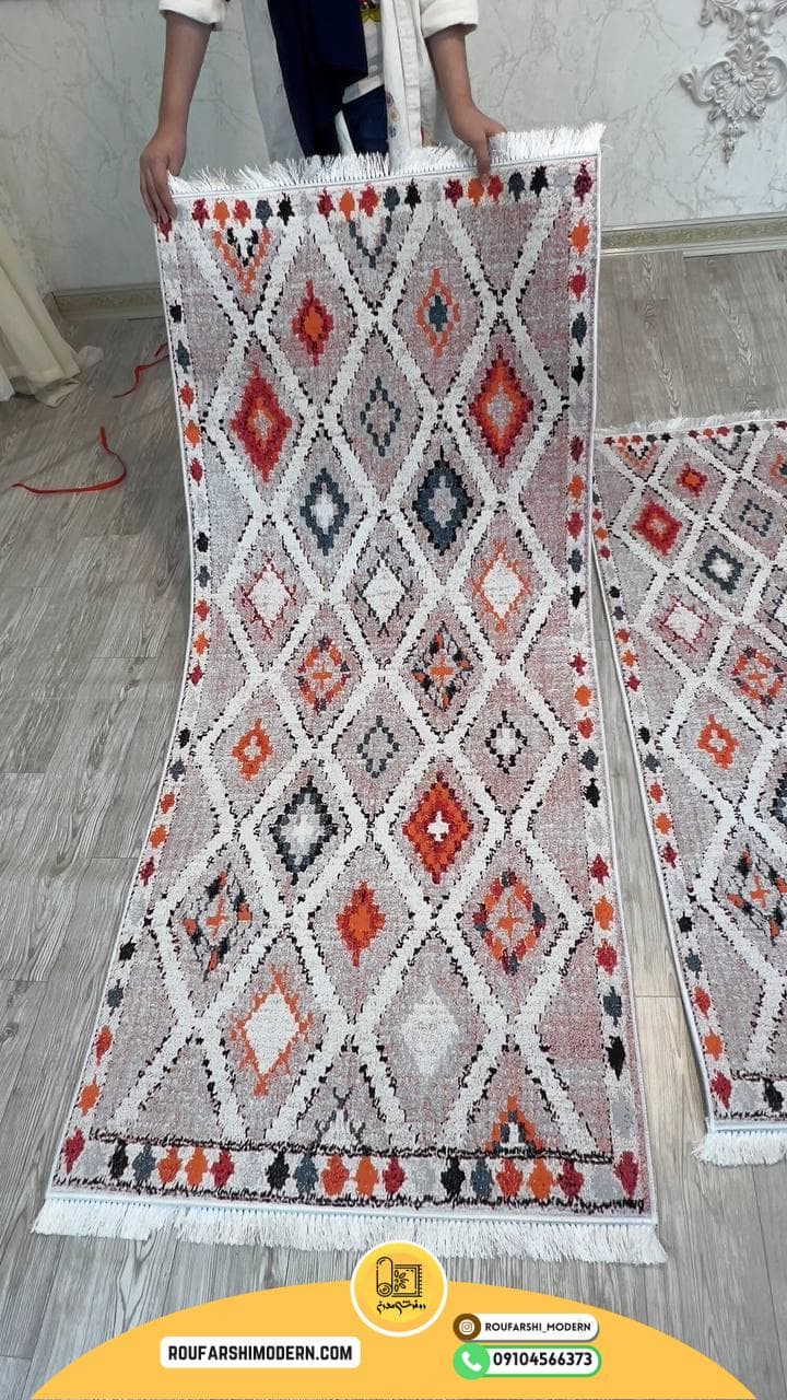 فرشینه با رویه مخمل و زیره نمد 1000 گرم ترمزدار کد RH 1890