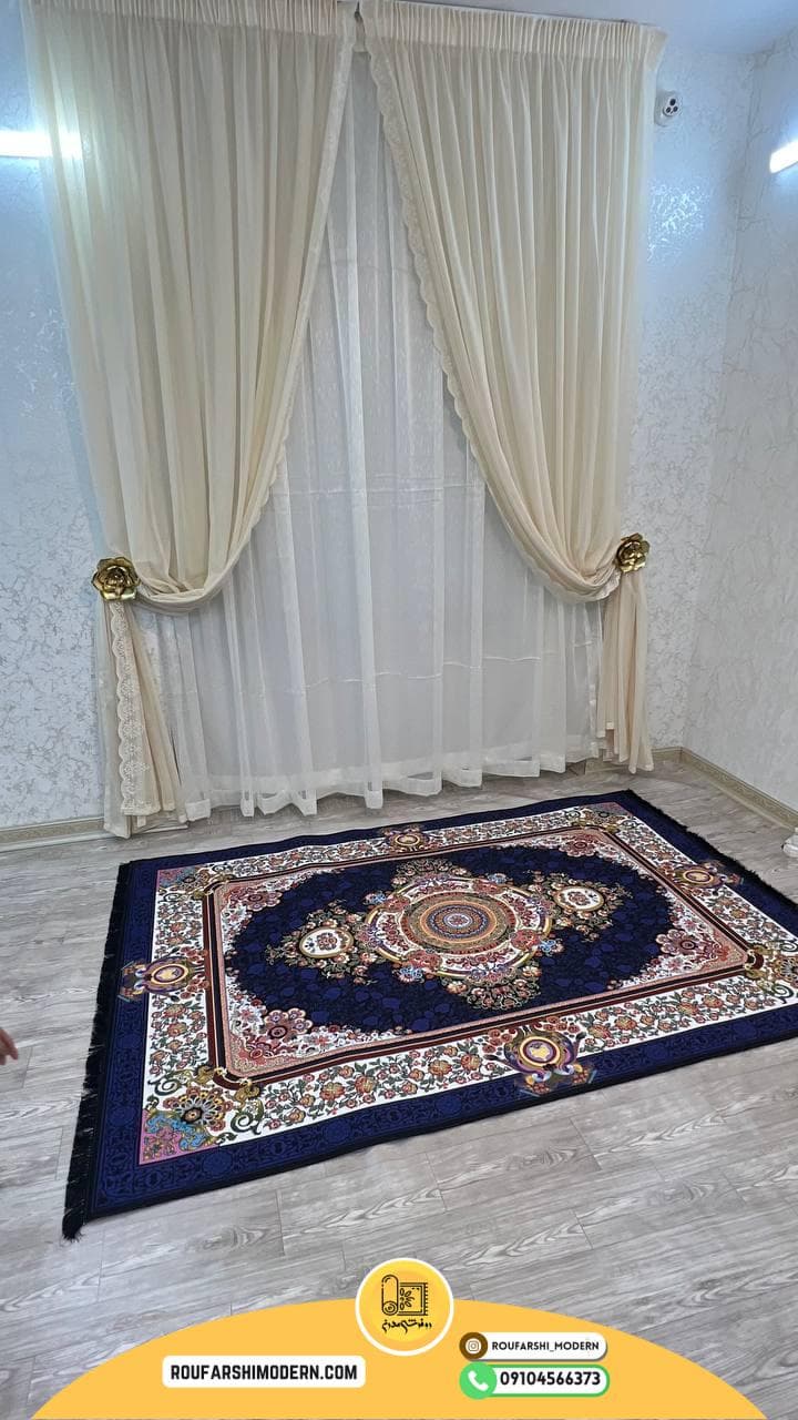 فرشینه با رویه مخمل و زیره نمد 1000 گرم ترمزدار کد RH 300 — تصویر ۲