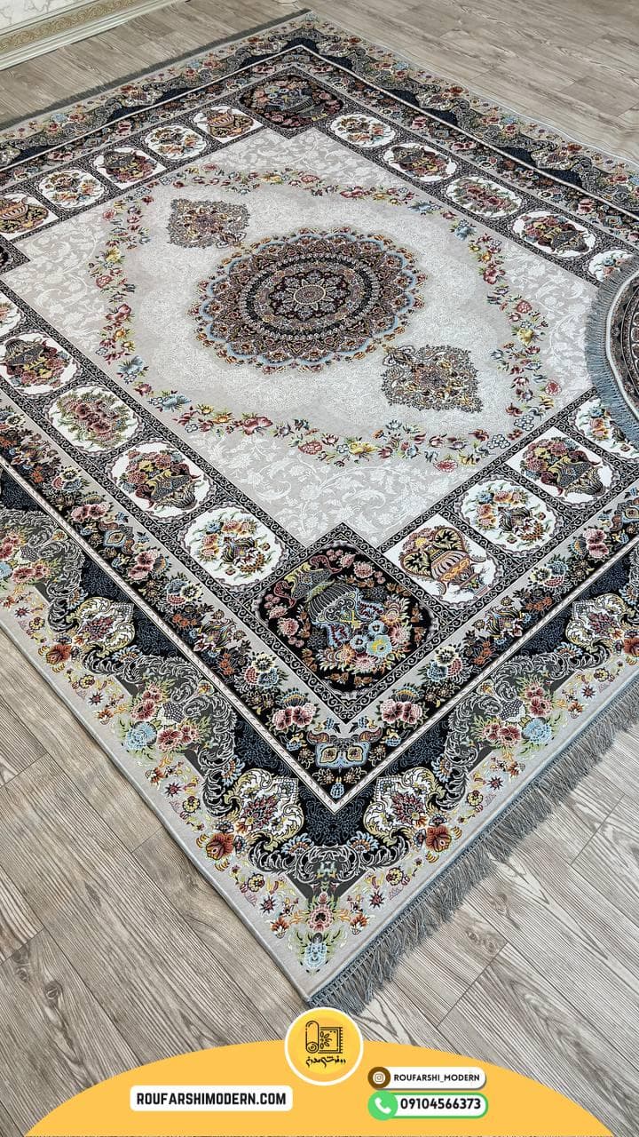 فرشینه با رویه مخمل و زیره نمد 1000 گرم ترمزدار RH 1556 — تصویر ۳