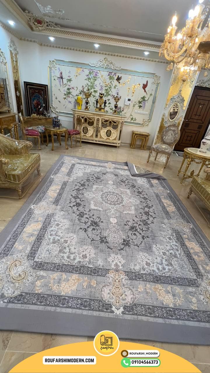 روفرشی کشدار(کاور فرش) و فرشینه کد RH 2159 — تصویر ۳