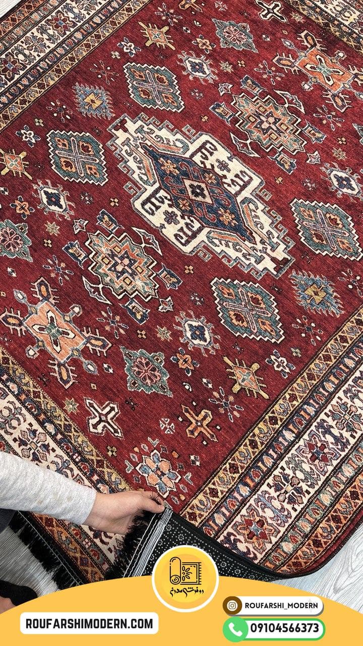 فرشینه و پادری طرح سنتی قابل سفارش در تمامی ابعاد کد 2061 — تصویر ۴
