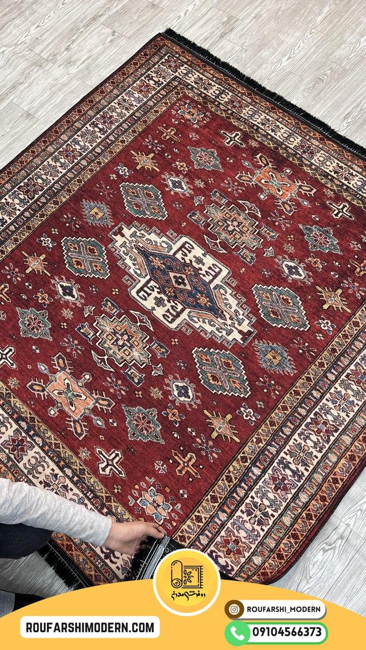 فرشینه و پادری طرح سنتی قابل سفارش در تمامی ابعاد کد 2061 — تصویر ۵