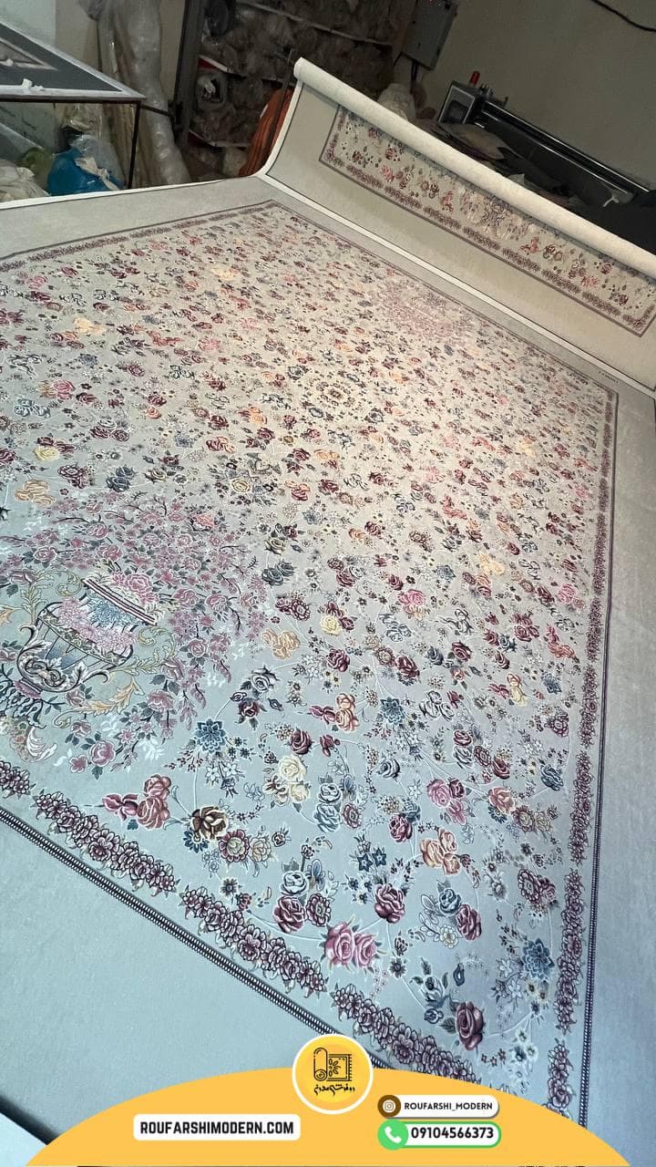 فرشینه / کاور فرش و روفرشی کش طرح کد ۰۸۸۶ — تصویر ۴