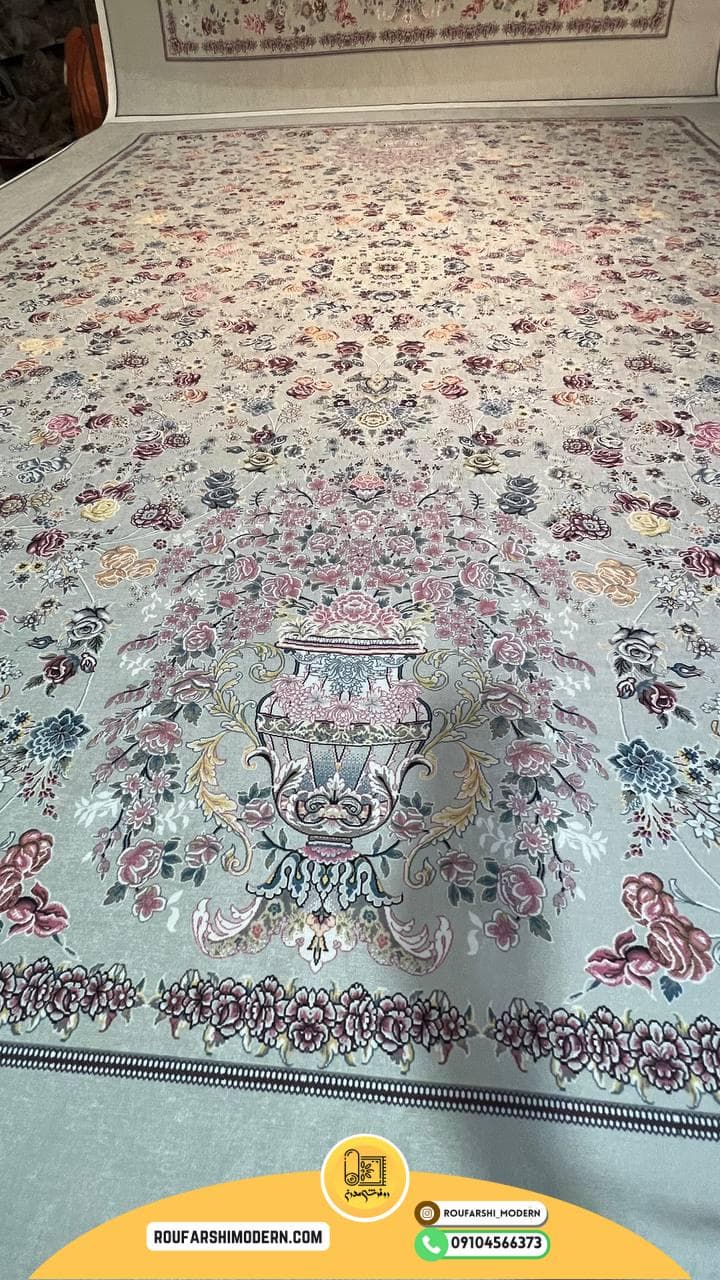 فرشینه / کاور فرش و روفرشی کش طرح کد ۰۸۸۶ — تصویر ۲