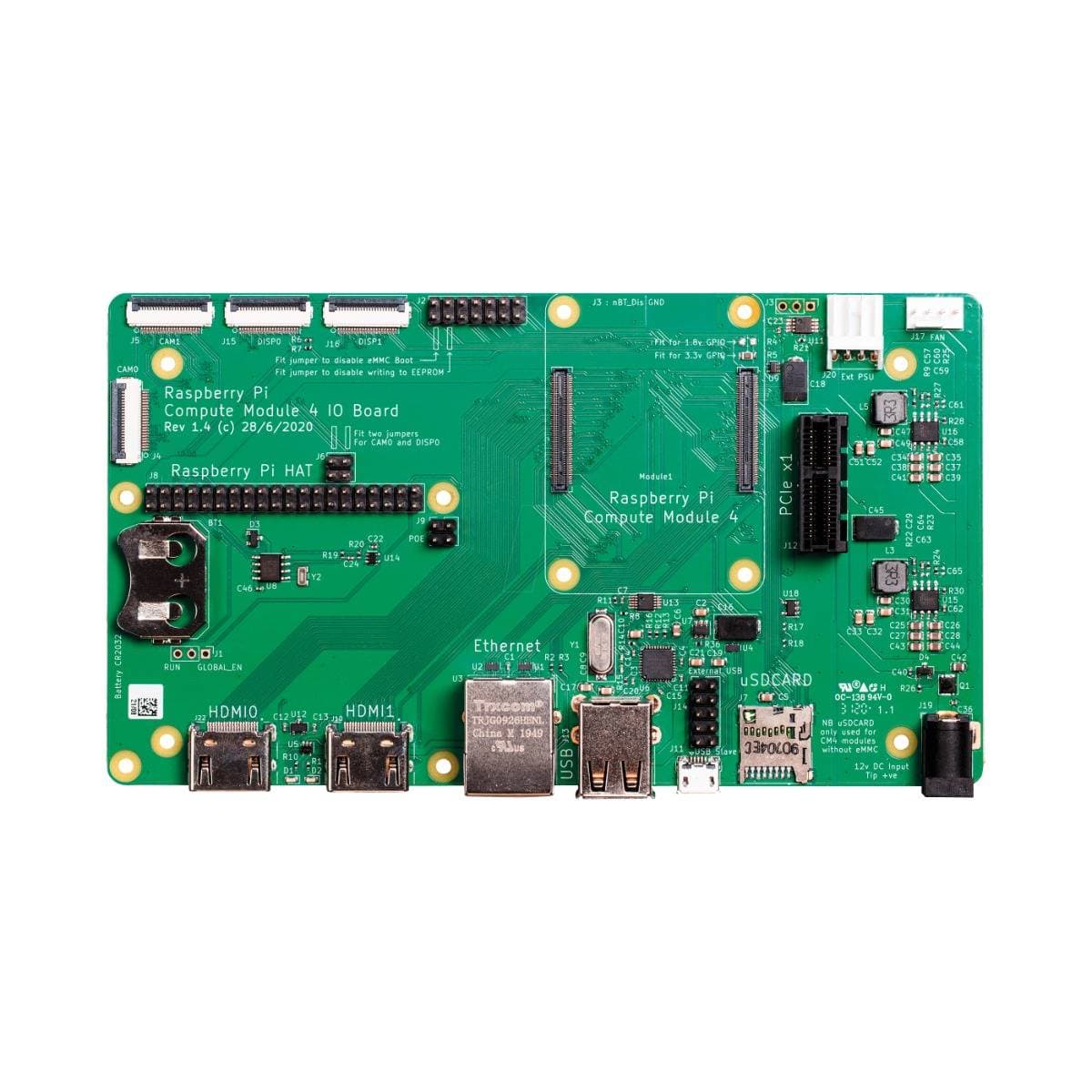 ماژول محاسبه گر رسپبری پای Raspberry pi Compute Module 4 IO Board — تصویر ۳