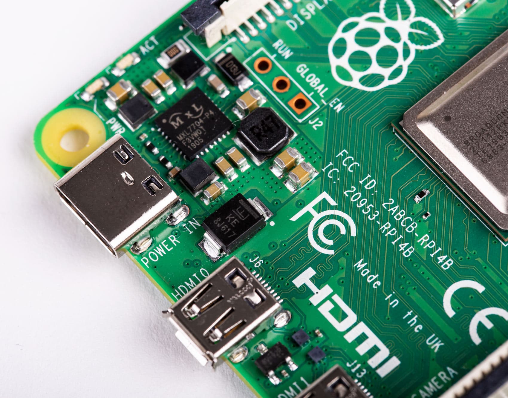 برد رسپبری پای 4 تولید انگلیس 1 گیگ رم Raspberry Pi 4 — تصویر ۳