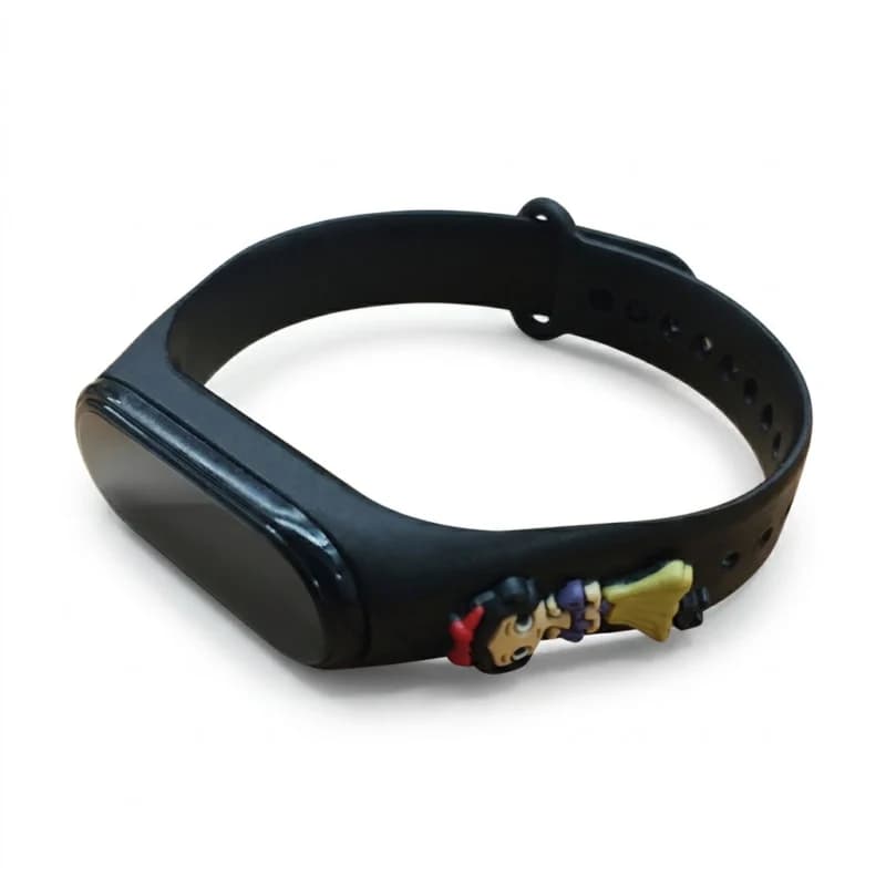 ساعت دیجیتال LED بچگانه دخترانه طرح سفید برفی با بند سیلیکونی مشکی و عروسک سهبعدی — تصویر ۳