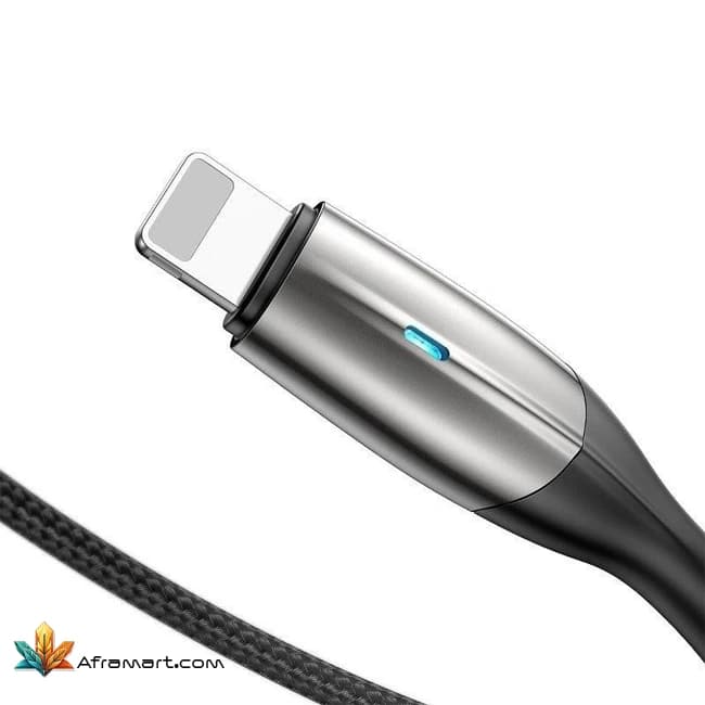 کابل تبدیل USB به لایتنینگ باسئوس طول 1 متر مدل HORIZONTAL-CALSP-B1 — تصویر ۲