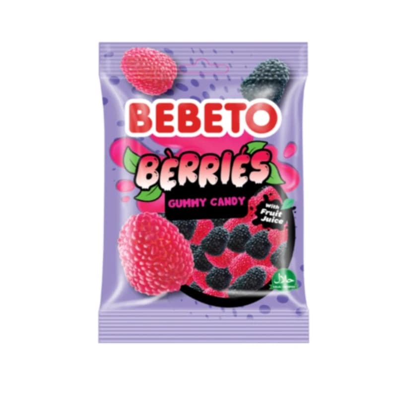 پاستیل ژله ای ببتو با طعم تمشک 80 گرم