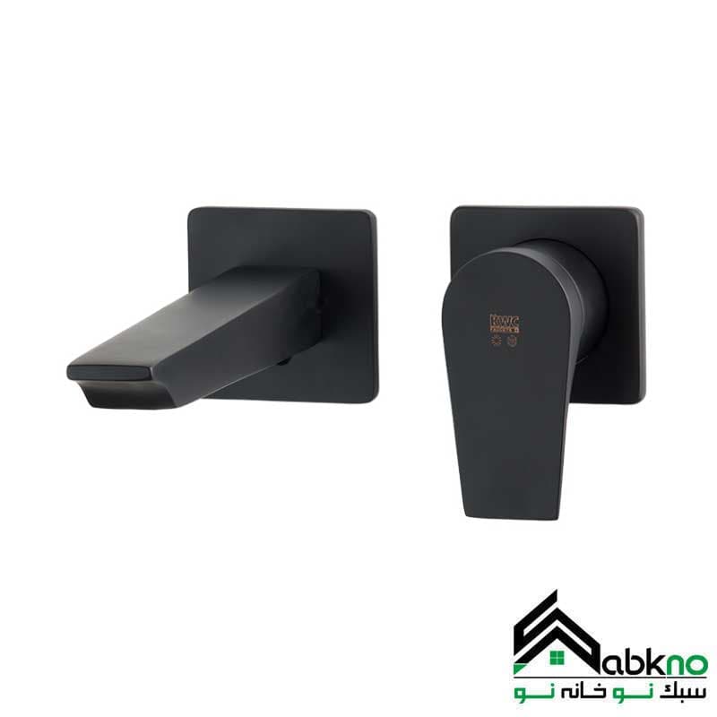شیر روشویی توکار کی دبلیو سی مدل ورونا تیپ 2 مشکی