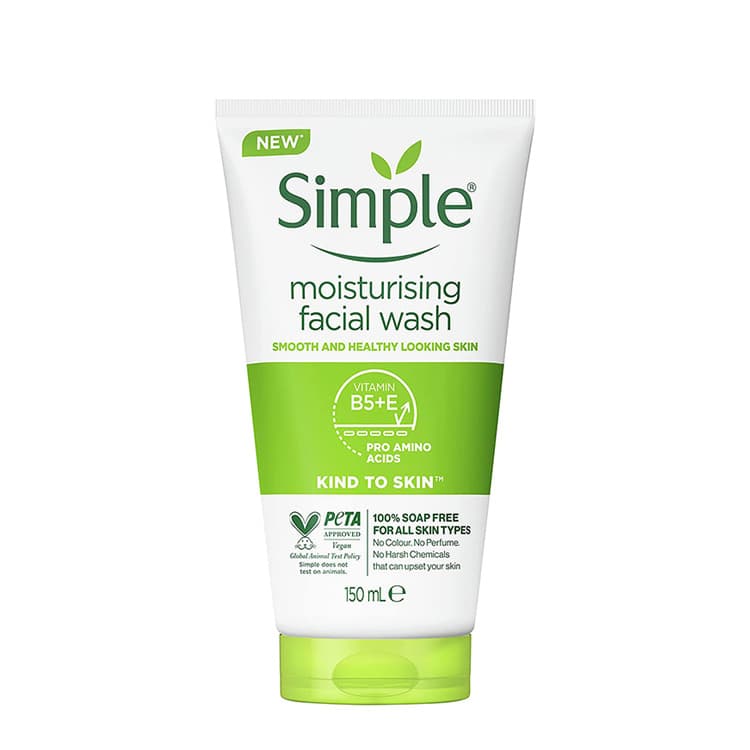 شوینده صورت سیمپل مدل moisturising