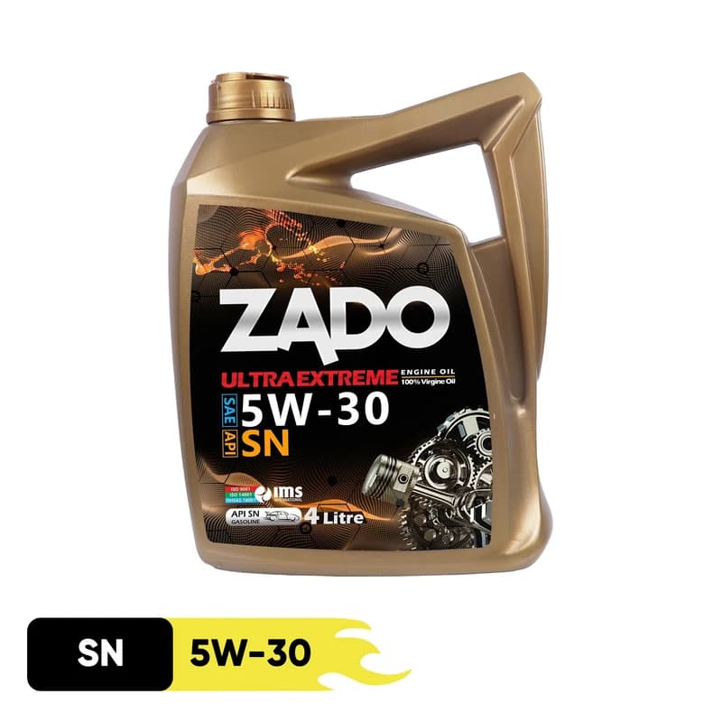 روغن موتور تمام سنتتیک زادو ULTRA EXTREME SAE 5W-30 SN حجم 4 لیتر — تصویر ۴