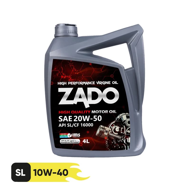 روغن موتور خودرو زادو مدل SAE 20W50-SL حجم 4 لیتر — تصویر ۲