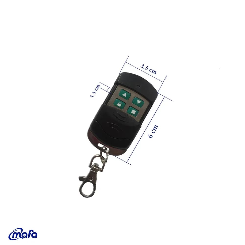 ریموت ساید دیپ سوئیچ اورال | ریموت کرکره برقی URAL فرکانس ۴۳۳ — تصویر ۲