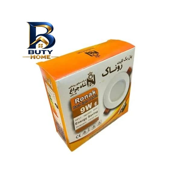 پنل ال ای دی 9 وات شاهچراغ مدل بک لایت روناک مجموعه ۶ عددی — تصویر ۳