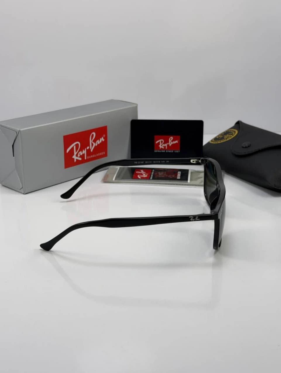 عینک مشکی سبزrayban rb-2216 f — تصویر ۲