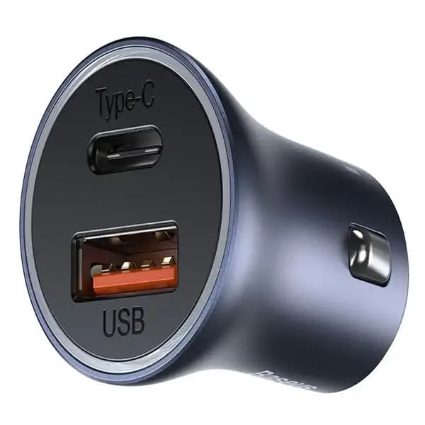 شارژر فندکی فست شارژ 40 وات بیسوس مدل Baseus Golden Contactor Pro Type-C/USB TZCCJD-0G — تصویر ۴