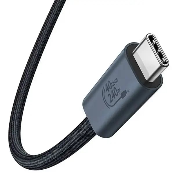 کابل سوپر فست شارژ تایپ سی به تایپ سی 240 وات بیسوس مدل Baseus PD USB 4 40Gbps P10311803111-00 — تصویر ۶