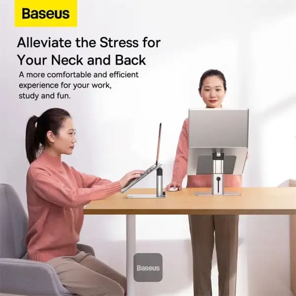 پایه نگهدارنده لپ تاپ و تبلت بیسوس مدل Baseus Adjustable LUJS000012 — تصویر ۳