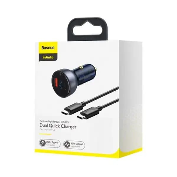 شارژر فندکی 65 واتی بیسوس مدل Baseus TZCCKX-0G — تصویر ۸
