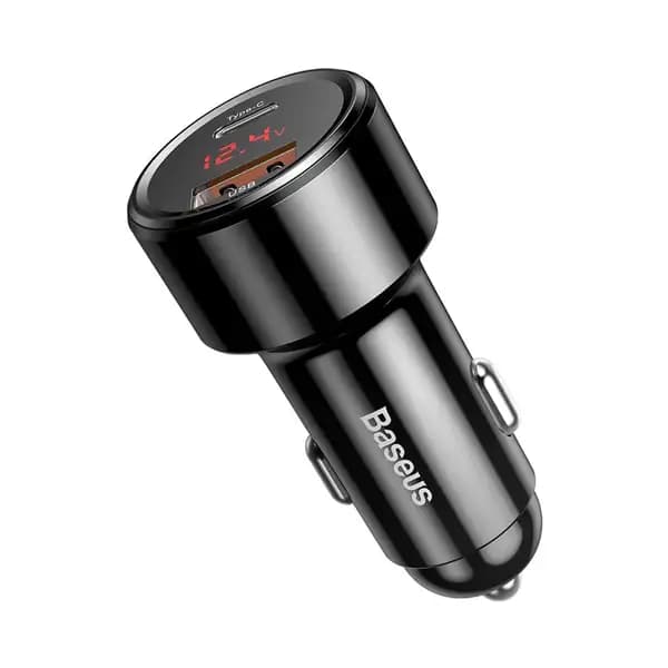 شارژر فندکی 45 وات دو پورت بیسوس مدل Baseus CCMLC20C-01